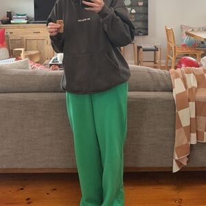 Cotton on green track pants